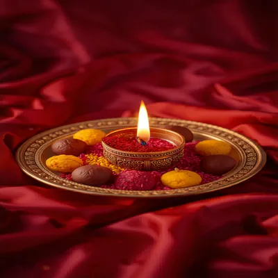 Bhai Dooj photo greeting card template