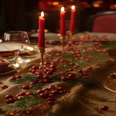 Festive Dinner Table