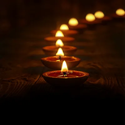 Diwali photo greeting card template