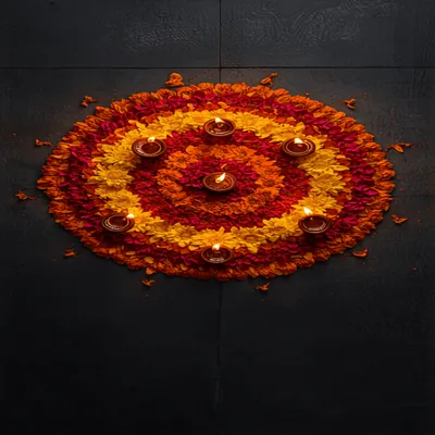 Marigold Rangoli