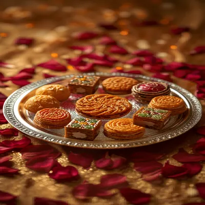 Sweets Silver Thali