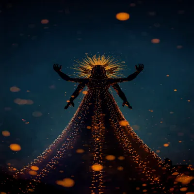 Ravana with Fireworks