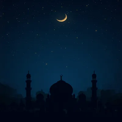 Crescent Moon Night