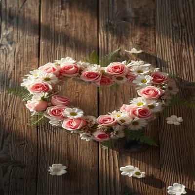 Heart Flower Wreath