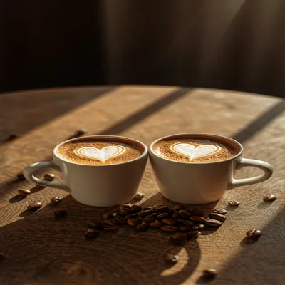 Coffee Foam Hearts