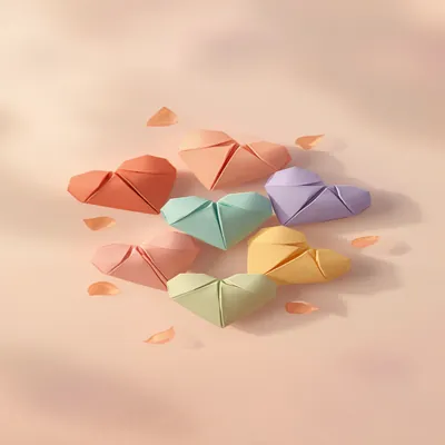 Origami Hearts