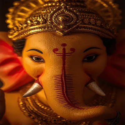 Ganesha Face Close-Up