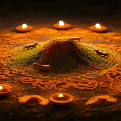 Govardhan Rangoli