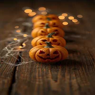 Mini Pumpkins Row