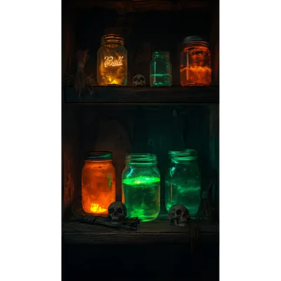 Potion Jars Shelf