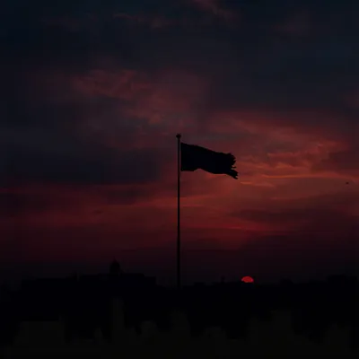 Flag at Dusk