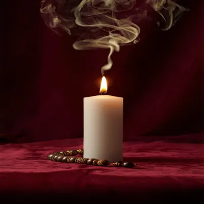 Candle & Tasbih