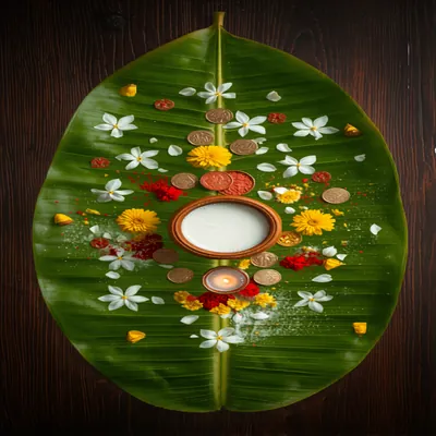 Banana Leaf Offering