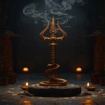 Trishul & Serpent