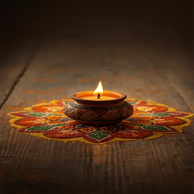 Garba Pot with Lamp