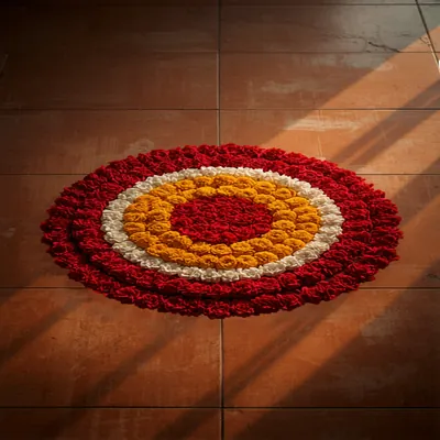 Pookalam Rangoli Macro