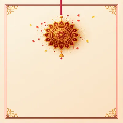 Raksha Bandhan photo greeting card template