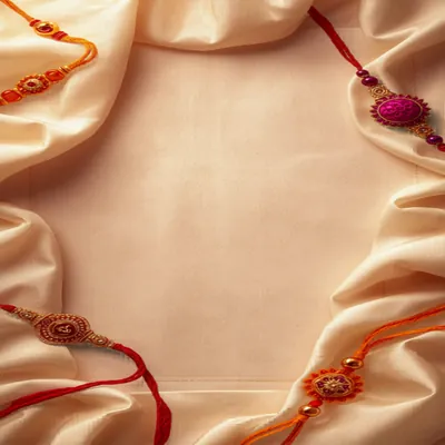 Rakhi on Silk