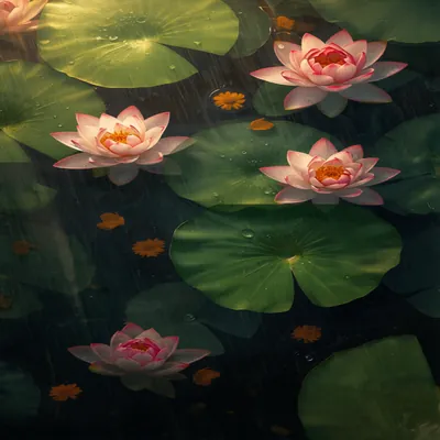 Monsoon Lotus Pond