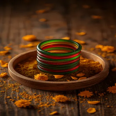 Green Bangles Tray