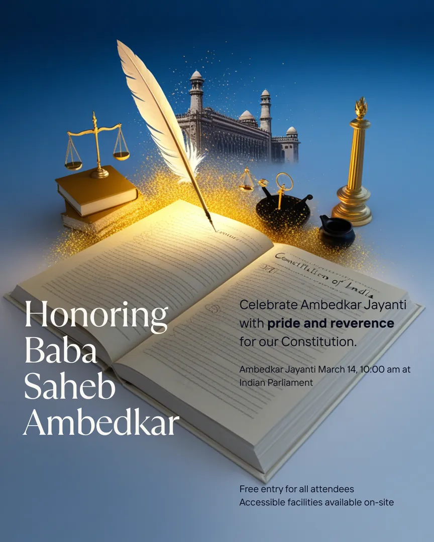 Ambedkar Jayanti Greeting Card 05 Honoring Babasaheb