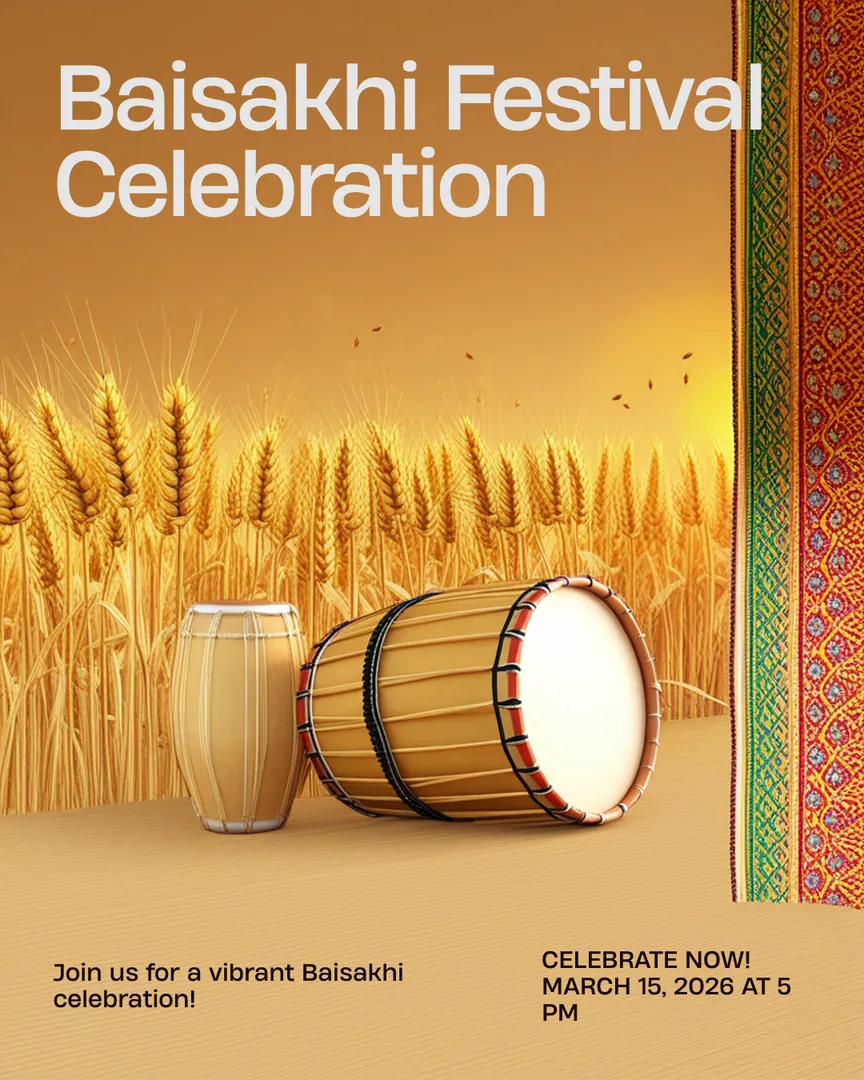 Baisakhi Greeting Card 03 Festival Celebration