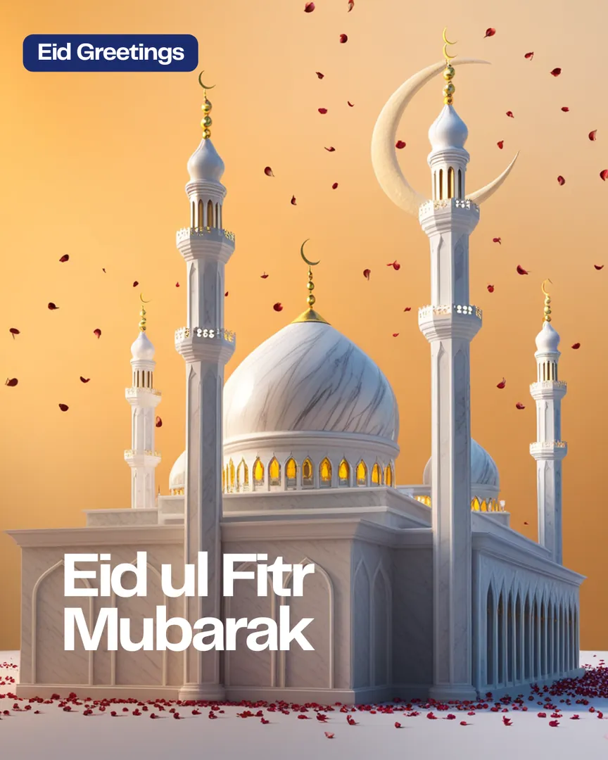 Eid Ul Fitr Greeting Card 03 Eid Ul Fitr Mubarak