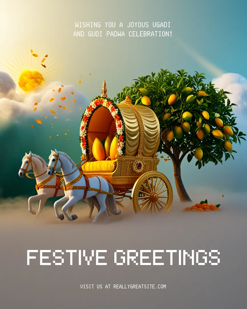 Gudi Padwa Ugadi Greeting Card 05 Festive Greetings