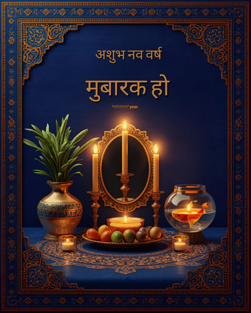 Gudi Padwa Ugadi Greeting Card 08 Navroz Haft Sin