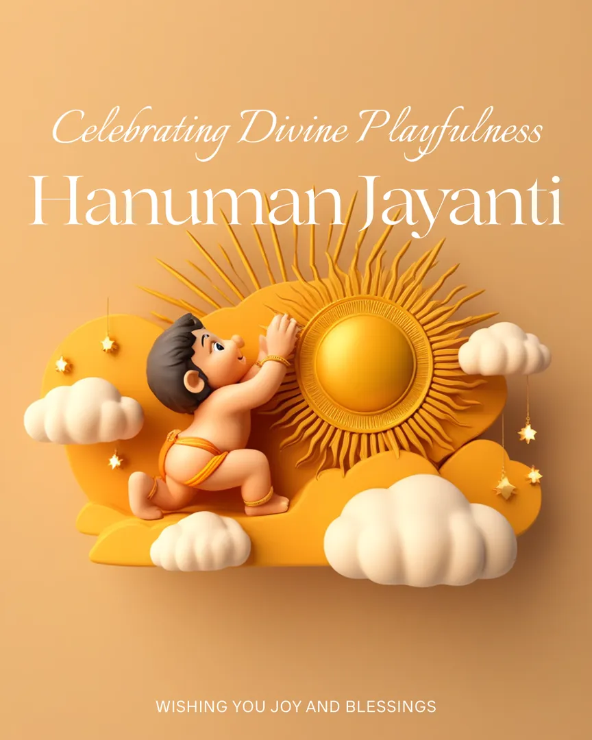 Hanuman Jayanti Greeting Card 02 Jai Bajrang Bali