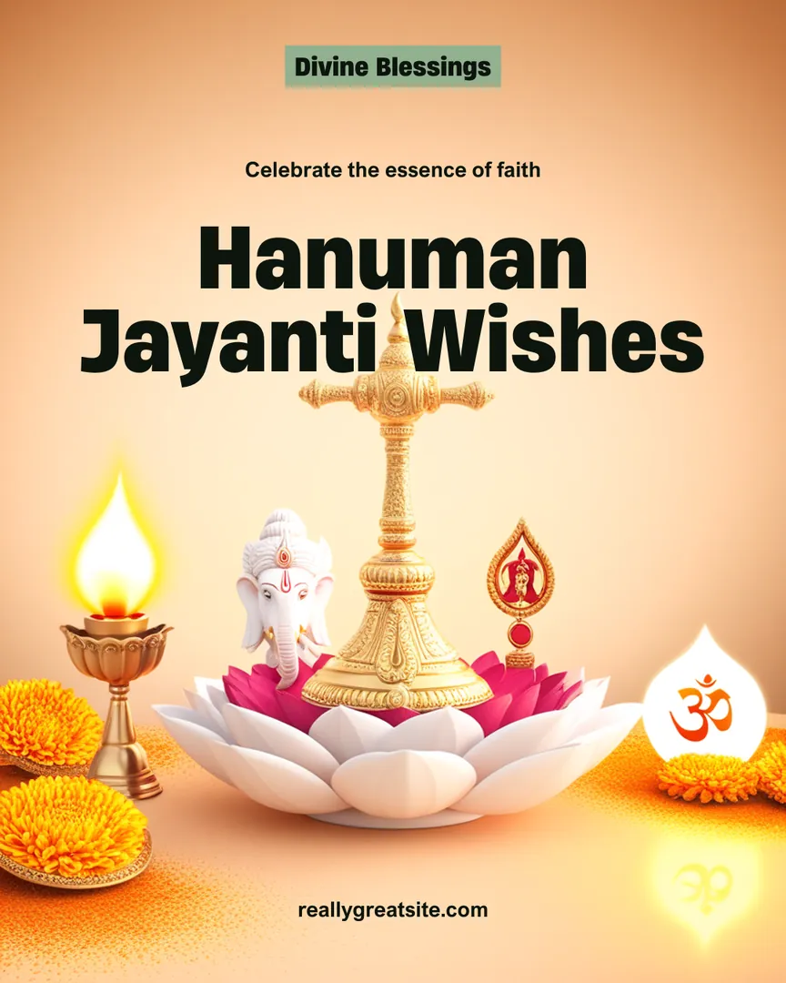 Hanuman Jayanti Greeting Card 08 Wishes Shubhkamnaye