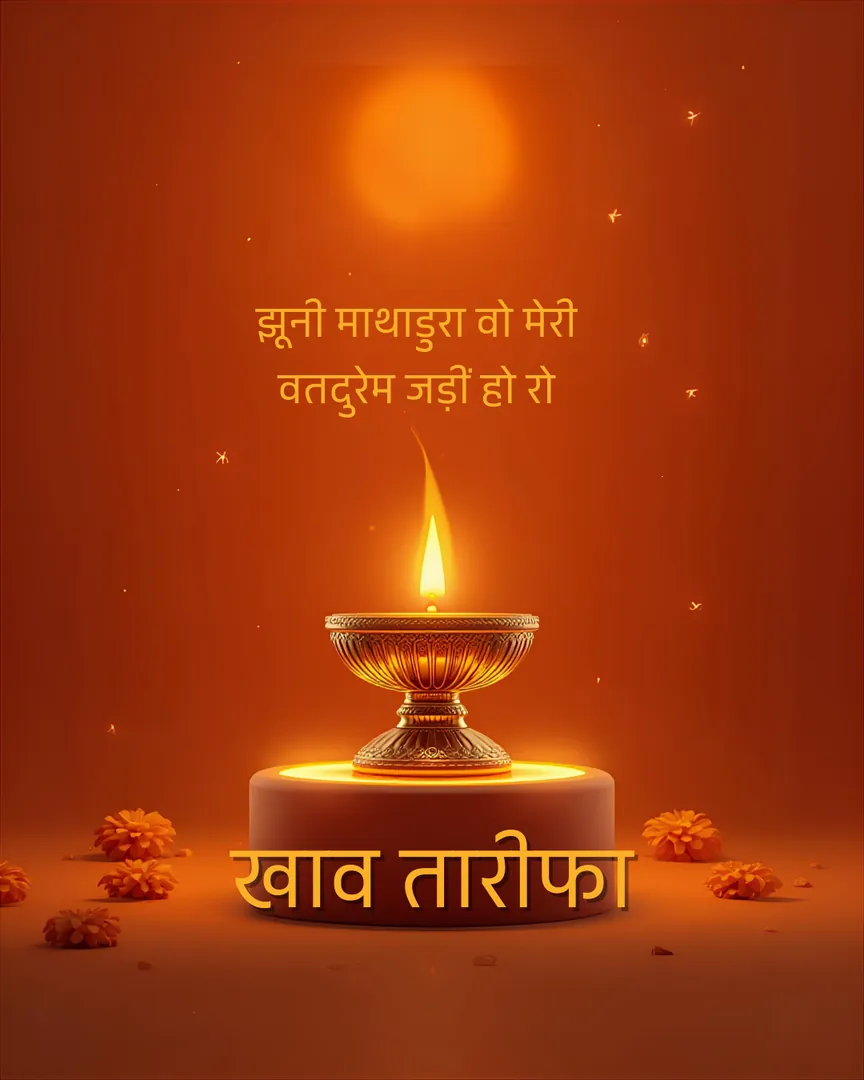 Hanuman Jayanti Greeting Card 10 Golden Gada Mace