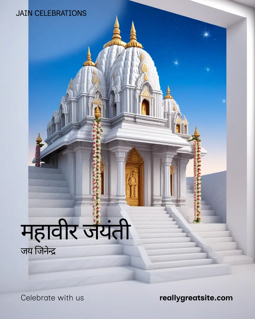 Mahavir Jayanti Greeting Card 05 Jai Jinendra